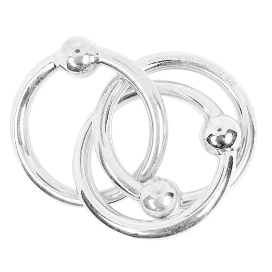 Tiffany Sterling Triple Ring Baby Rattle
