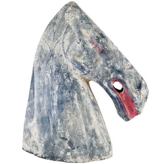 Han Dynasty Black Terracotta Horse Head