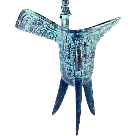 Bronze Cast Tripod Drinking Vessel