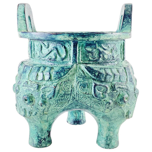 Bronze Cast Tripod Cooking Vessel in Custom Box