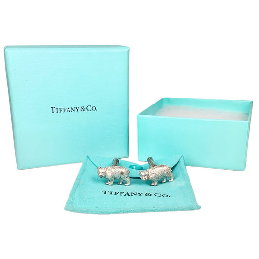 Tiffany Sterling Bear Cufflinks