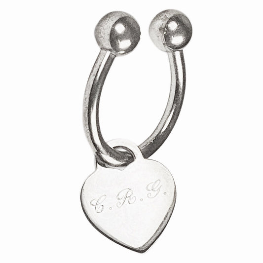Tiffany Sterling Heart Tag Keyring Keychain