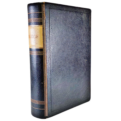 Vintage Asprey Bridge Game Set in Leather Book Cover