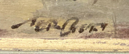 Floyd J. Torbert. "Young Deer". Oil on Board.