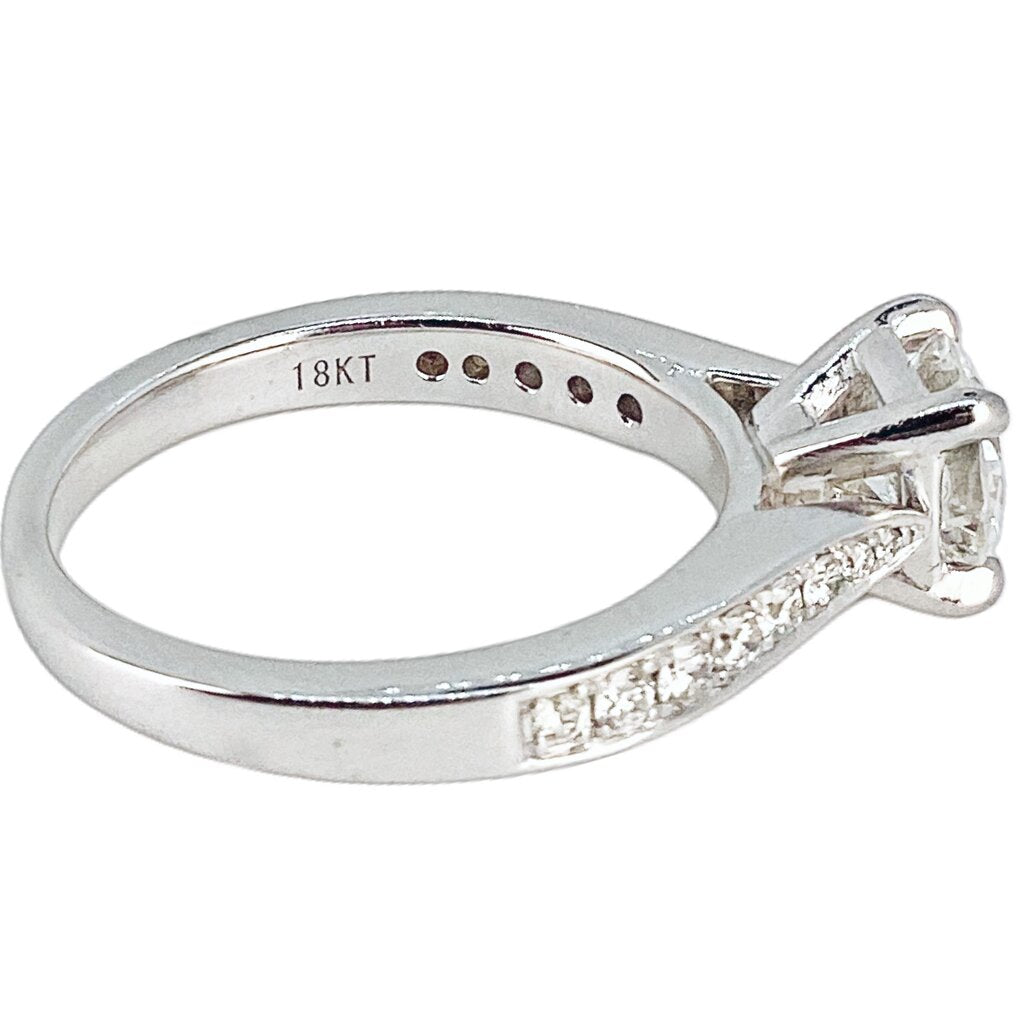 Diamond Ring Set w 0.85 Carat Stone Mounted in 18Kt