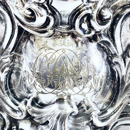 Victorian Silver Plate Ornate Four Arm Candelabrum