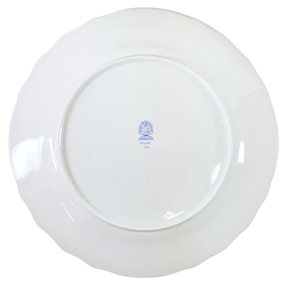 Set of 10 Herend Gold Rimmed Dinner Plates