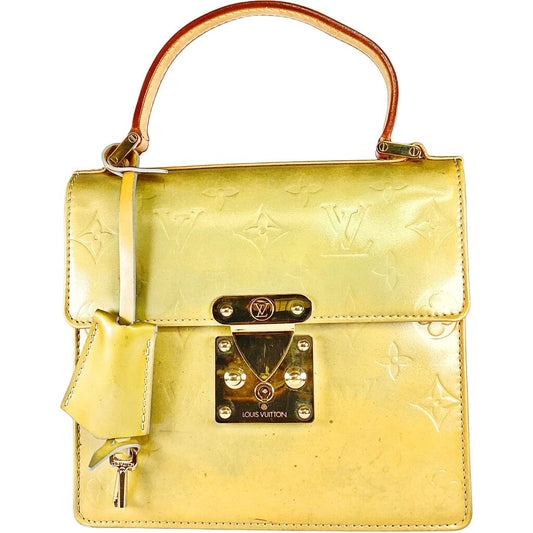 Louis Vuitton Yellow Vernis Handbag