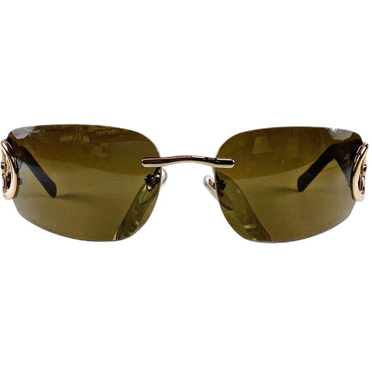 Ferragamo Brown & Gold Shades