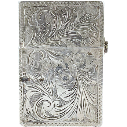 Italian 800 Silver & Enamel Lighter