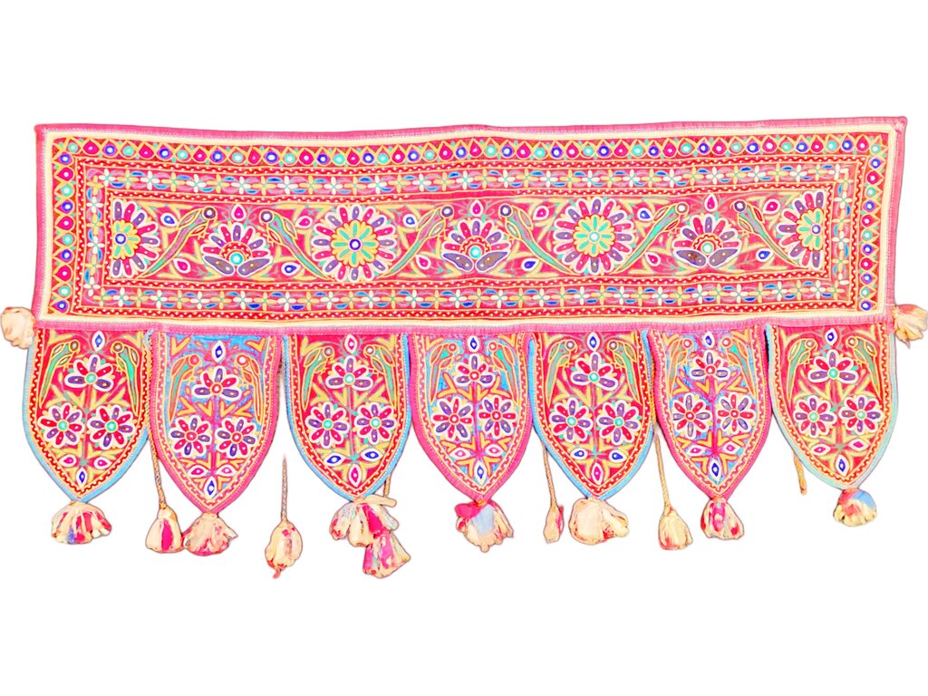 Vintage Indian Toran Gujarati Door Hanging
