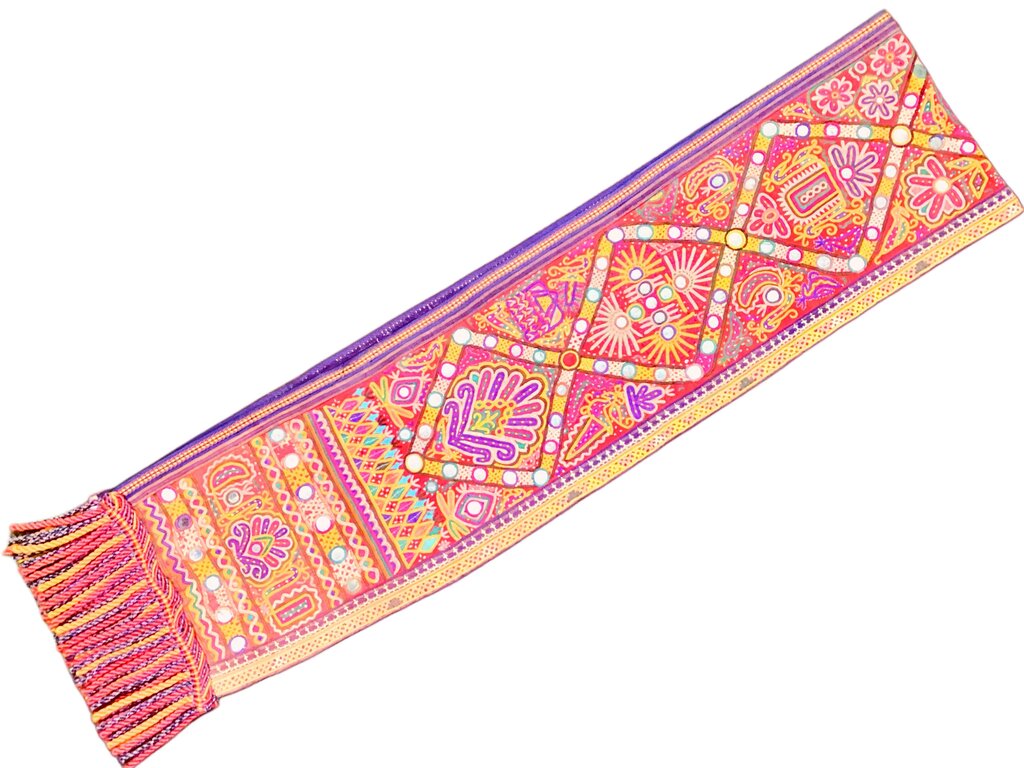 Vintage Fringed Indian Wall Hanging
