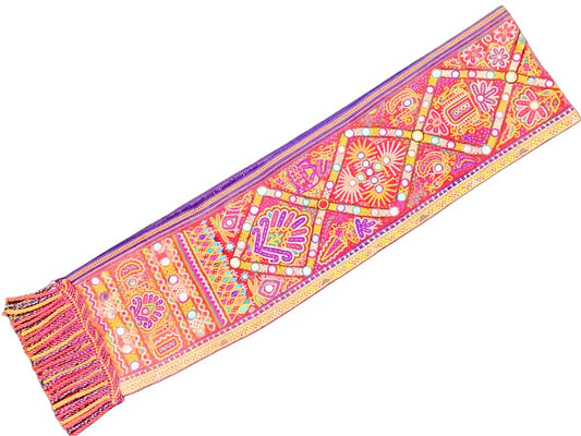 Vintage Fringed Indian Wall Hanging