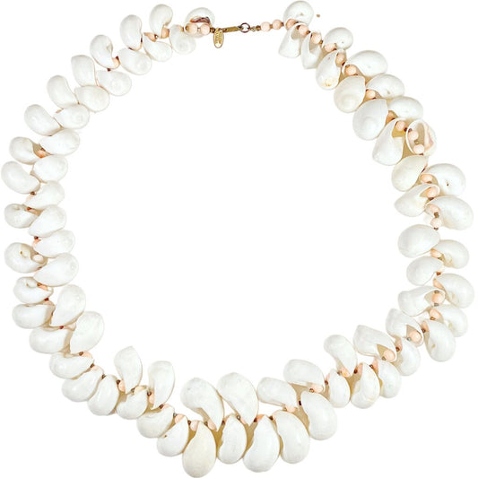 Vintage Miriam Haskell Shell Necklace