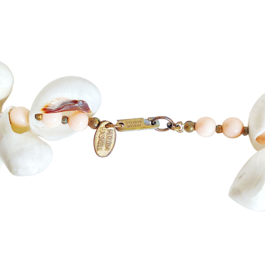 Vintage Miriam Haskell Shell Necklace