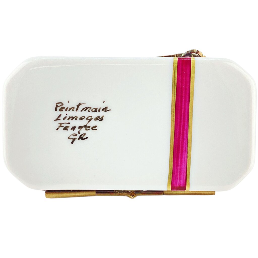 Vintage Limoges Hand Painted "Chocolats de Paris" Trinket Box