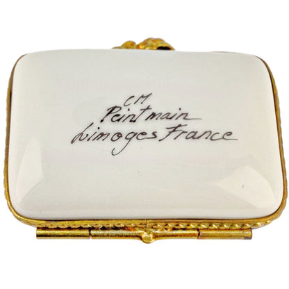 Vintage Limoges Hand Painted Fruit Trinket Box