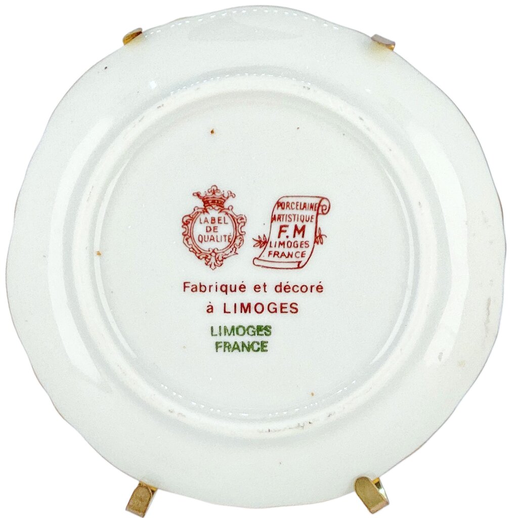 Pair of Hand Painted Porcelain Miniature Plates