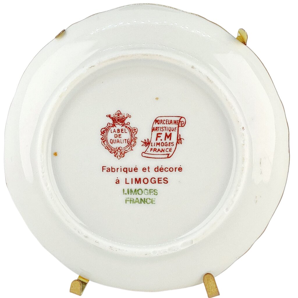Pair of Hand Painted Porcelain Miniature Plates