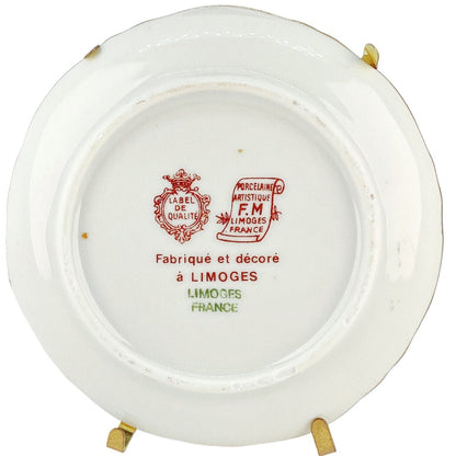 Pair of Hand Painted Porcelain Miniature Plates