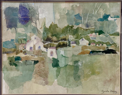 Glenda Hares. Landscape. Paper & Fiber Collage. St. Louis, MO.
