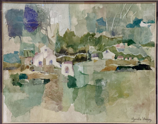 Glenda Hares. Landscape. Paper & Fiber Collage. St. Louis, MO.