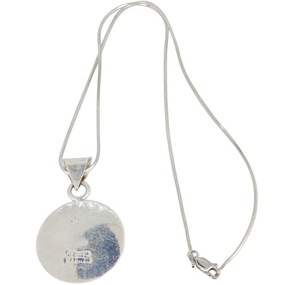 Sterling & Malachite Pendant Necklace