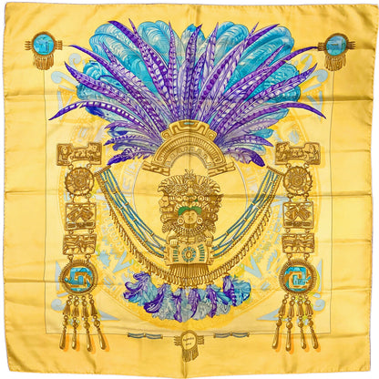 Hermes Yellow & Gold Scarf