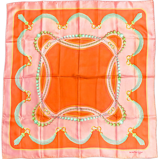 Cartier Pink & Peach Scarf