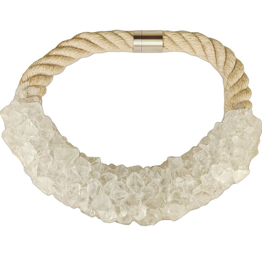 Zorya Handmade Art Jewelry Crystallized Cluster Necklace