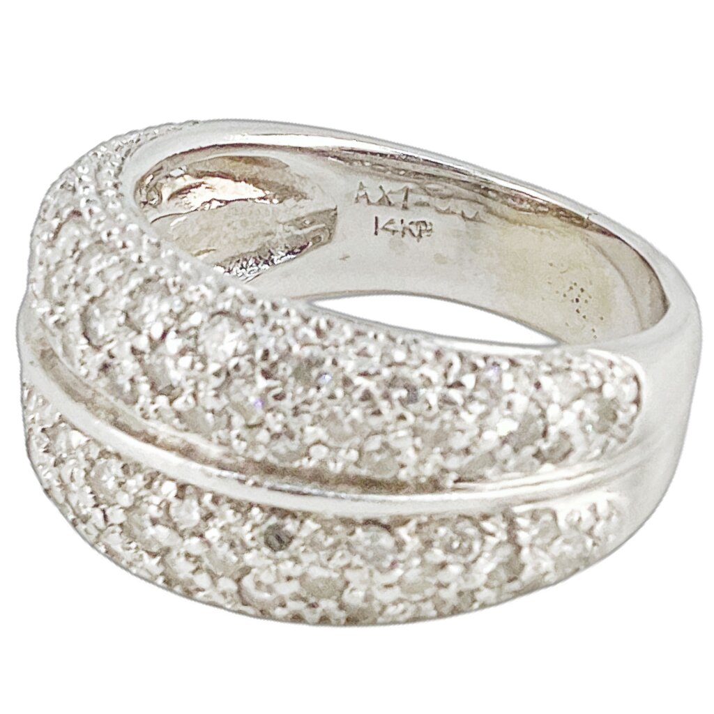 14Kt Gold & Pave Diamond Ring