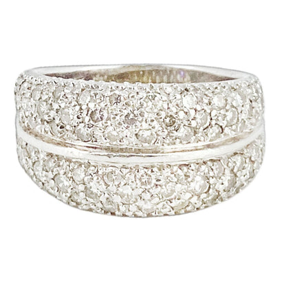 14Kt Gold & Pave Diamond Ring