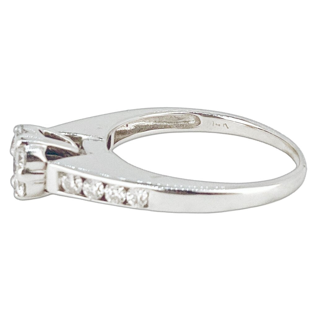 14Kt Gold & Culet Cut Diamonds Ring