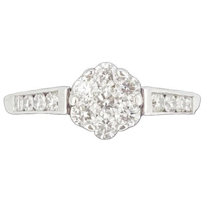 14Kt Gold & Culet Cut Diamonds Ring