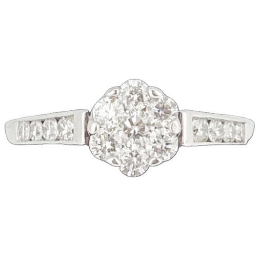 14Kt Gold & Culet Cut Diamonds Ring