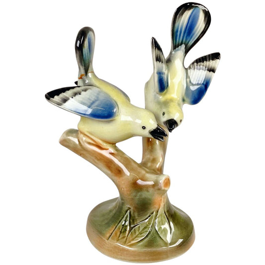 Twin Birds on a Branch Figurine