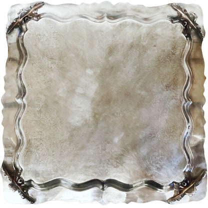Silver Plate Square Salver