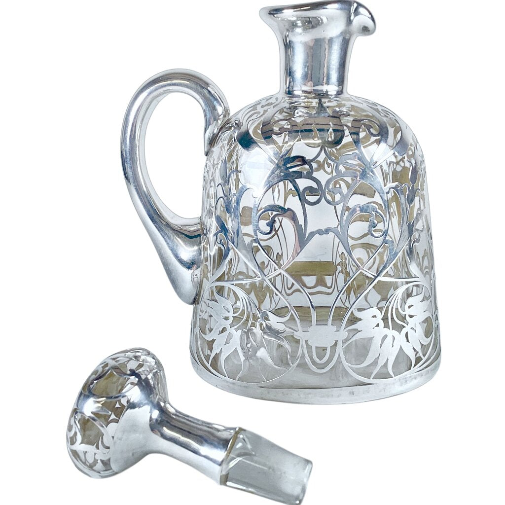 Sterling Overlaid Handled Ewer