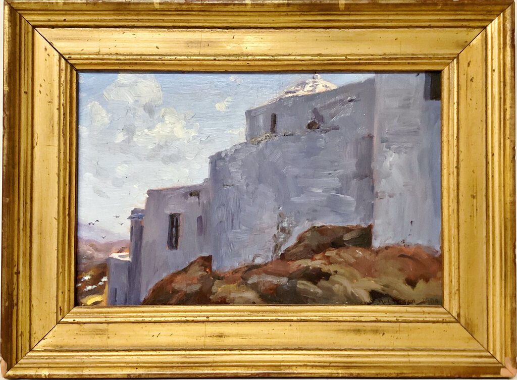 Dean Larson. House on an Italian Hillside. Oil on Canvas