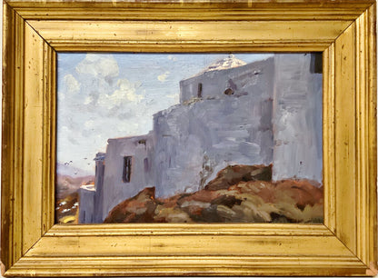 Dean Larson. House on an Italian Hillside. Oil on Canvas