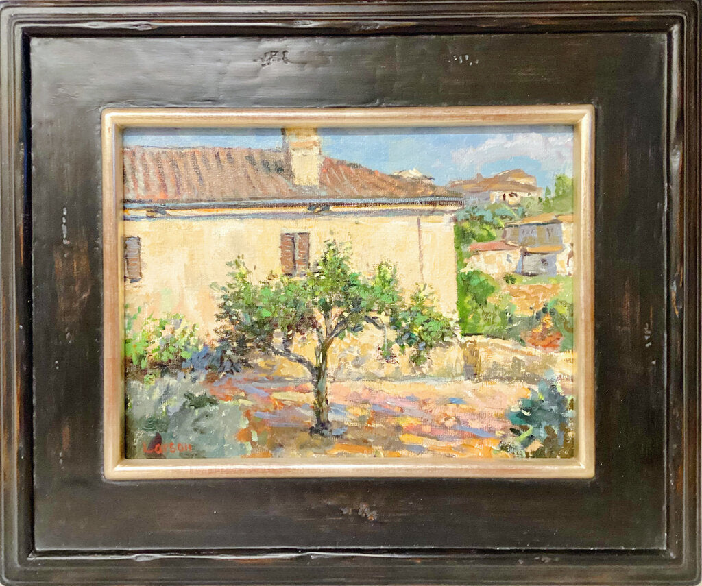 Dean Larson. "My Neighor's House". Oil on Canvas.
