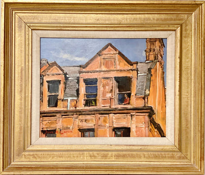Dean Larson. "House, Mt. Vernon (Baltimore)". Oil on Canvas.