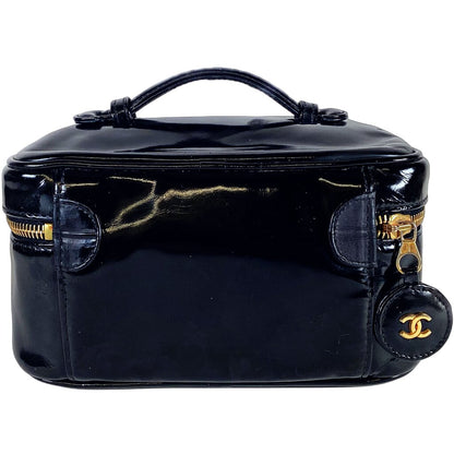 Chanel Black Boxy Cosmetic Bag (Orig $2275)