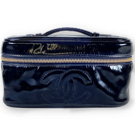 Chanel Black Boxy Cosmetic Bag (Orig $2275)
