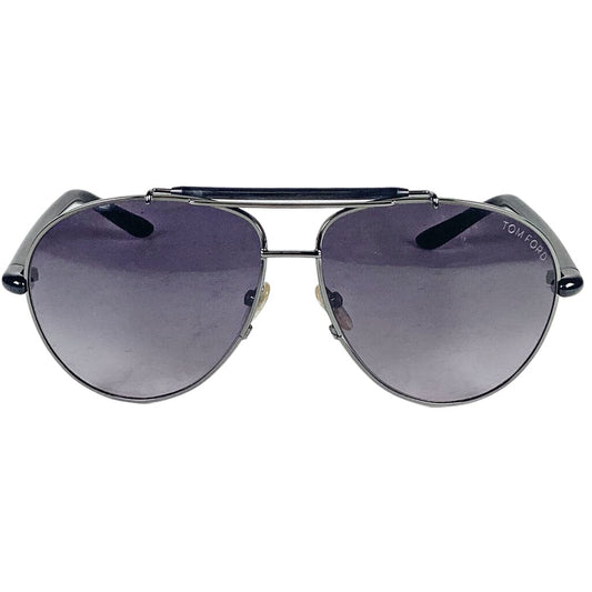 Tom Ford Gray/Black Aviator Sunglasses (Orig $375)