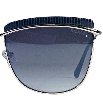 Balmain Black & Gold Tone Sunglasses (Orig $500)