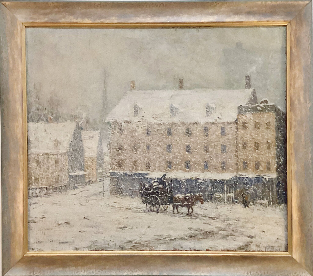 Clark Marshall. Winter Street. Oli on Canvas.
