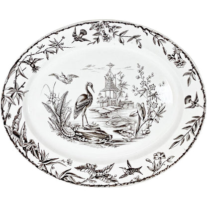 Ridgway Asethetic Indus Pattern Transferware Oval Platter