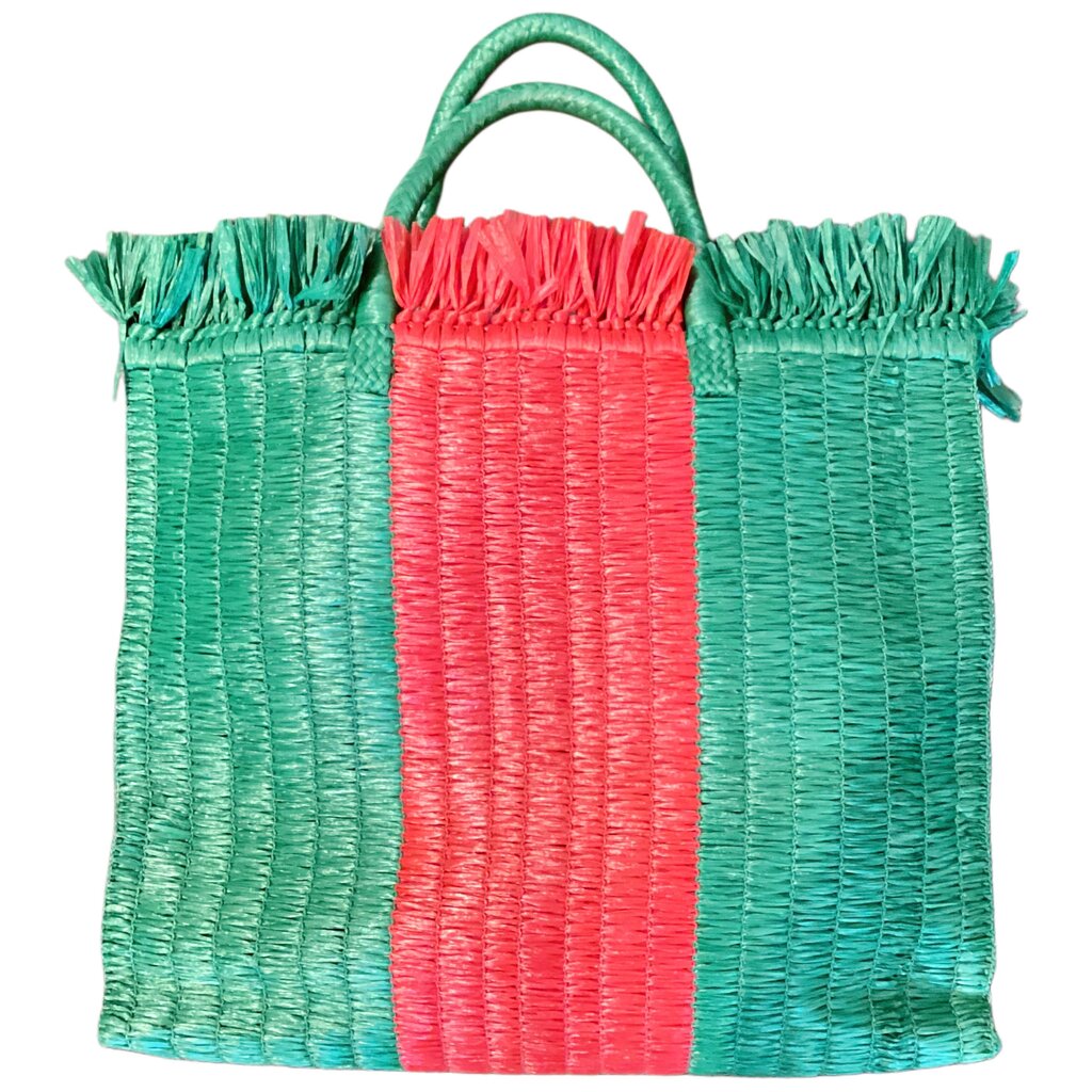Gucci Woven Straw Raffia Shopper Bag
