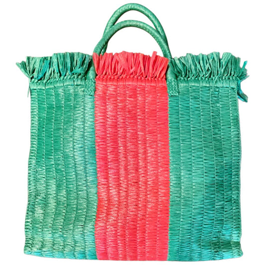 Gucci Woven Straw Raffia Shopper Bag